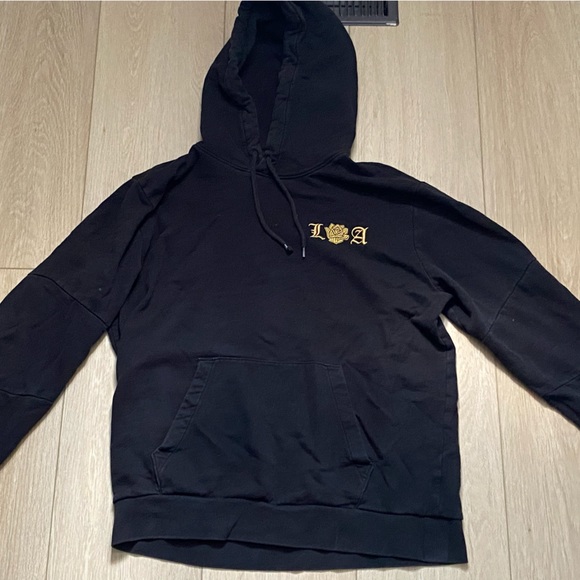 Vintage L.A gold rose hoodie - Picture 2 of 3